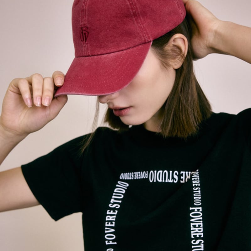 

FOVERE Symbol embroidery ball cap_red red_os