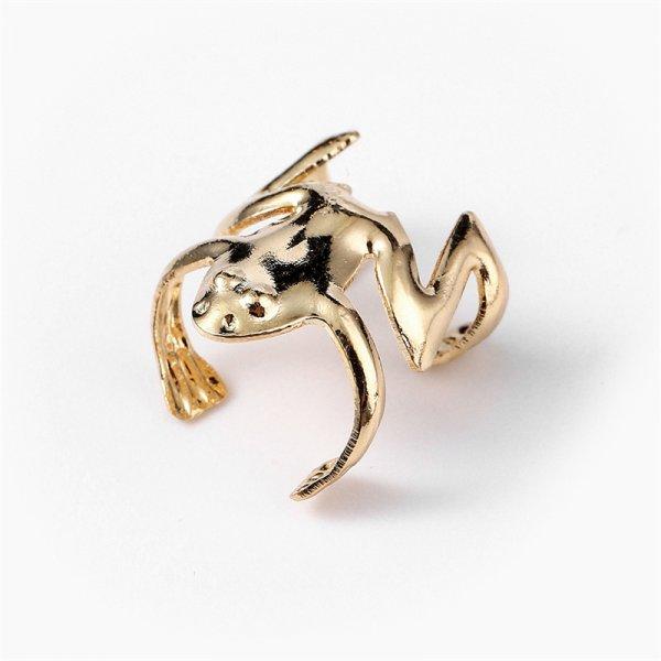 Pince à Oreille Grenouille Verte Drôle Gothique Pour Femmes Mignon Animal Manchette d'Oreille Boucles d'Oreilles Sans Trou Oreille Filles Bijoux de Fête Cadeau