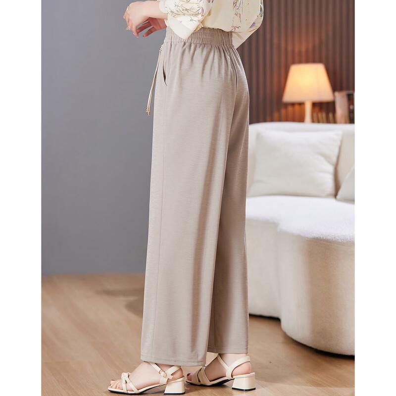 Paster Women's Summer Chinese Style Drapey Casual Pants