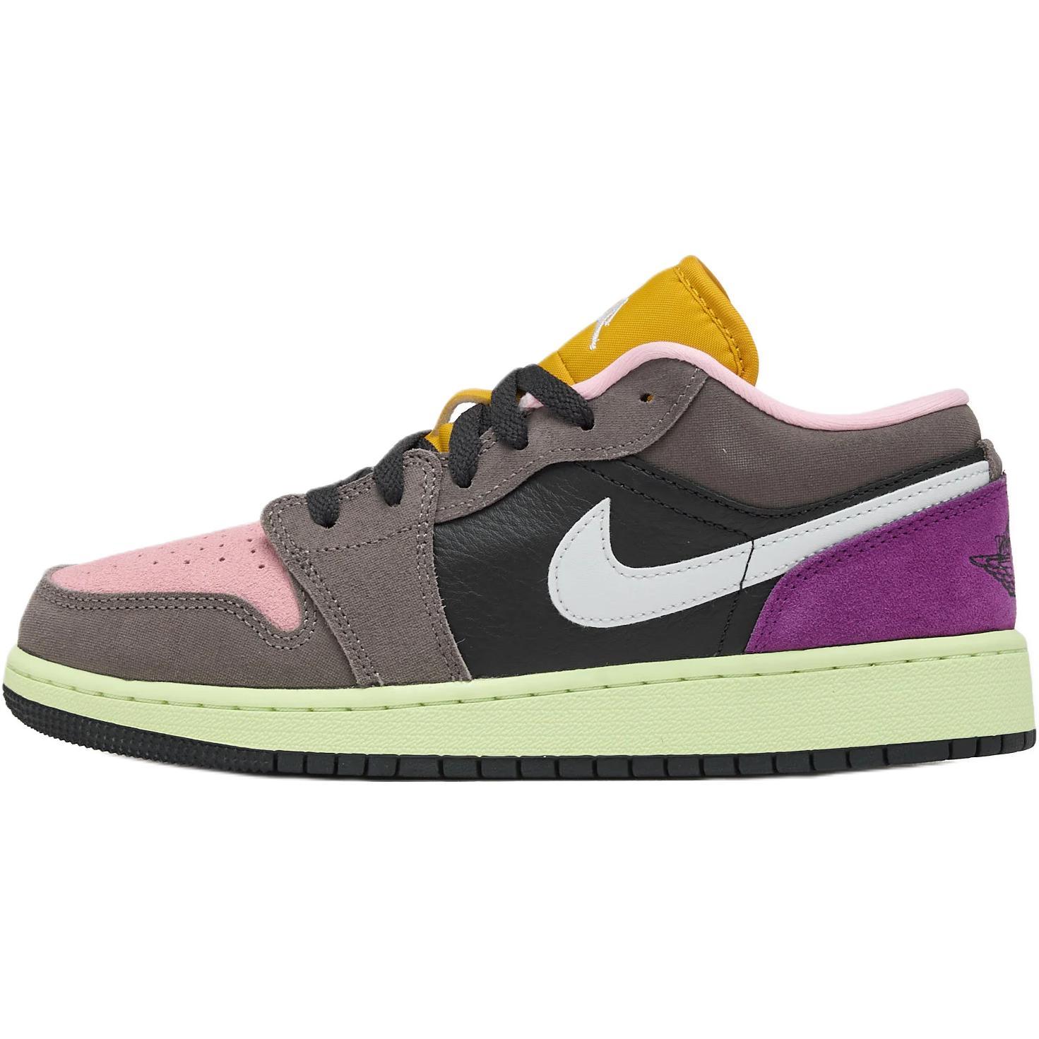 

Air Jordan 1 Low SE GS Токио Bio Hack Детские кроссовки Серый Масляно-серый Пещерный камень HQ2021-005 36