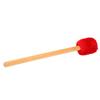 Drum Mallet Soft Felt Head Drumstick with Long Handle for Xylophone Timpani Beater Red