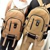 Mochila de grande capacidade com design antirroubo em lona Mochila de lona para a vida diária