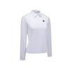 ANEW GOLF Women Signature Logo Hybrid Long T-Shirt_Wh