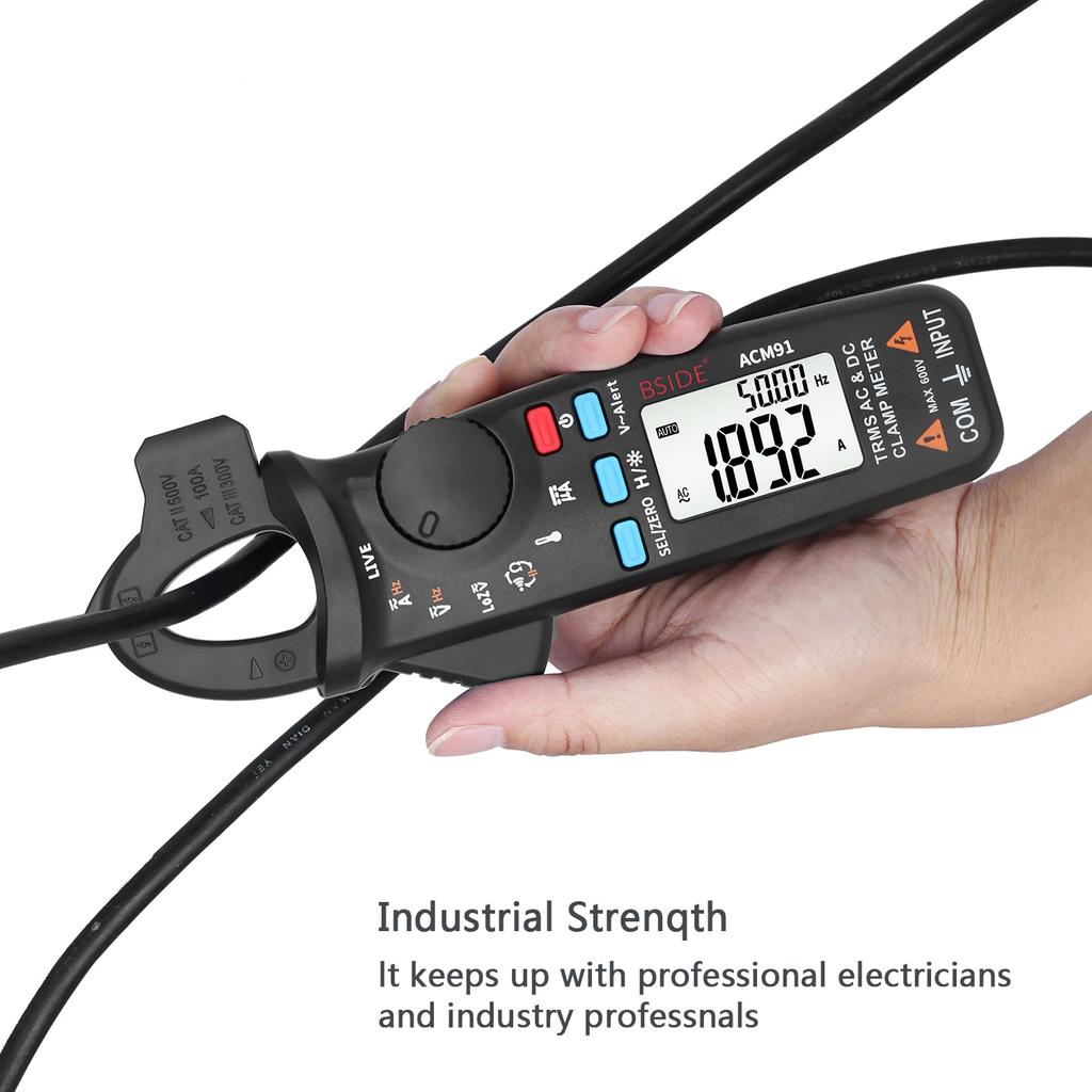 ACM81 ACM91 Digital Clamp Meter 1mA High-Precision Ammeter Pliers True RMS DC AC Current Car Repair Electrical Temp Tester