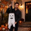 Halloween Hanging Ghost Decoration with Witch Hat Indoor Outdoor Party Ornament Hanging Ghost Figure for Event Venue Decoration