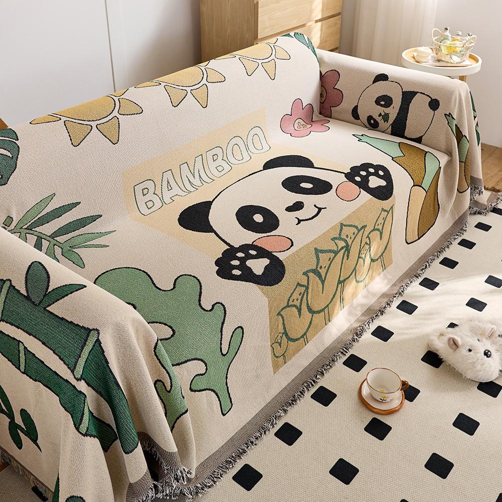 Sofa Cushion Cloth Double Sided Sofa Cover Multi-Purpose Sofa Cover Slip Resistant Double Sided Soft Towel Material for Couch