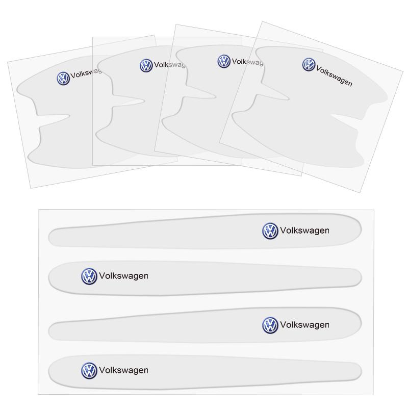 

2026 Hot For Volkswagen VW Car Door Bowl Handle Anti Scratch Film Sticker Protection Accessories For VW GTI Golf Polo Passat CC