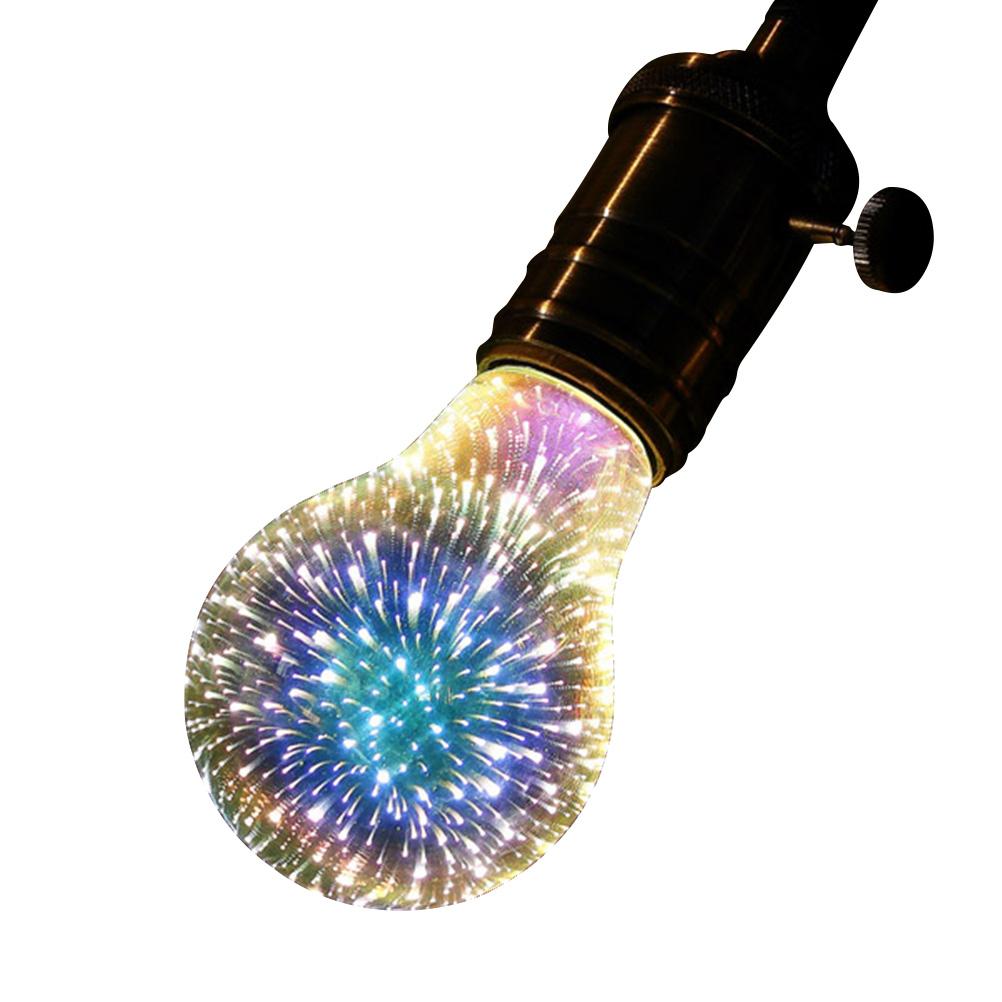 3D Firework LED Bulb LED Light Bulbs 3D Firework Effect 4W E27 Firework LED Lamp Vintage Colorful Decorative Light Bulb