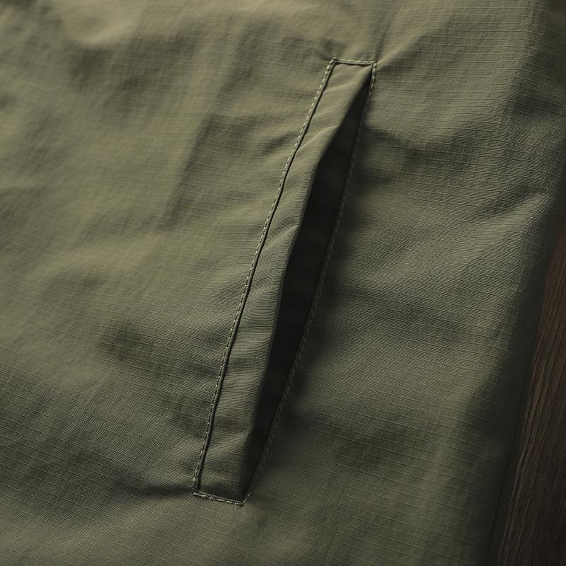 Men's Retro Winter Thickened Collarless Jacket - Casual Loose Cotton Padded Coat for Autumn/Winter Warmth