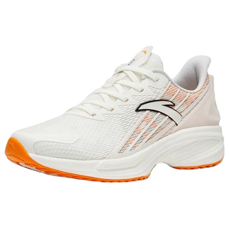 New Anta Antelope Run 3 Anti Slip Wear Resistant Low Top Running Shoes Men's White Orange 112325585-7