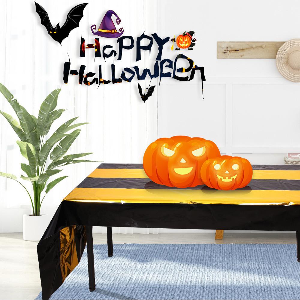 Stylish Halloween Themed Tablecloth For Party Settings Available In Colors Eyecatching
