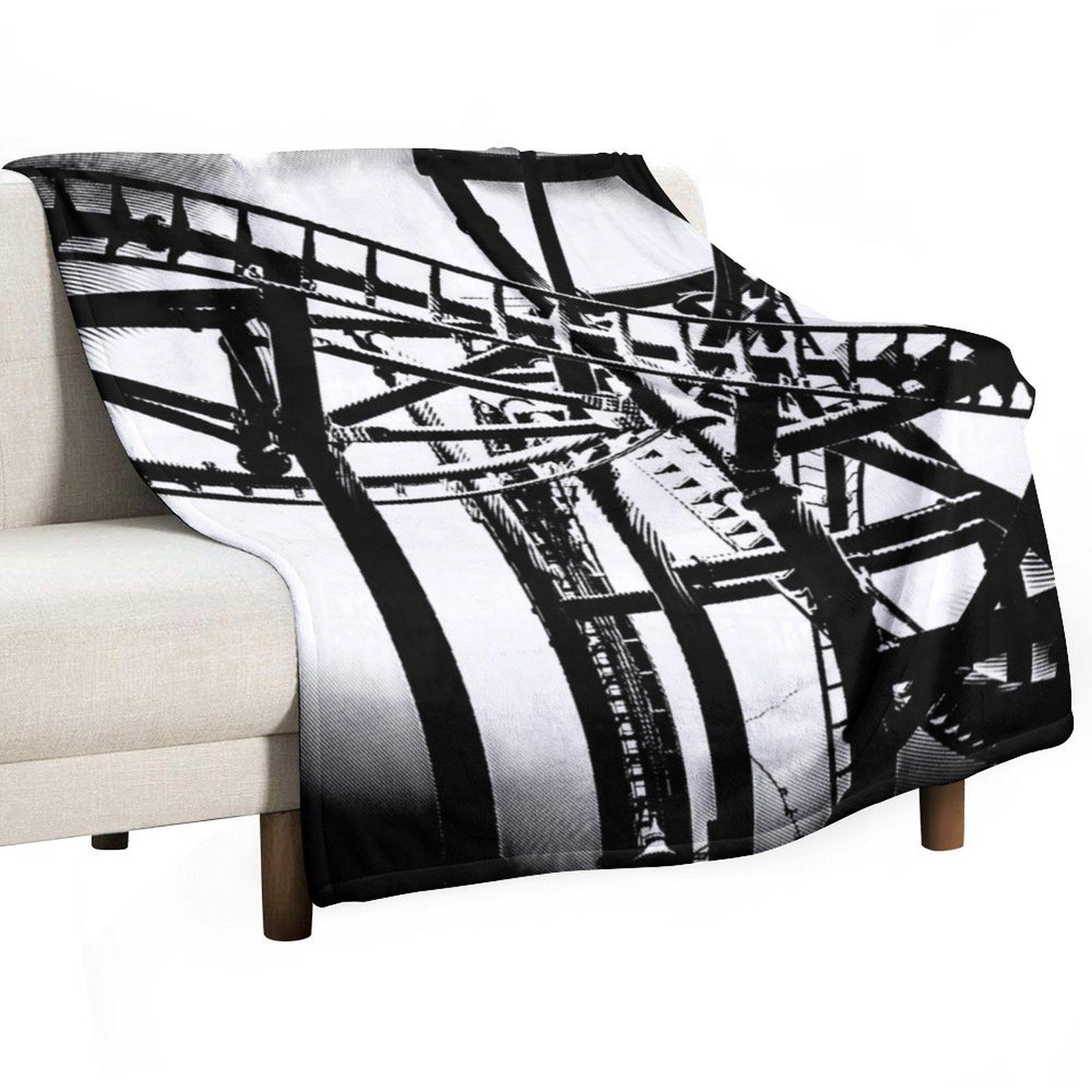 

Roller-Coaster Pop Art - #1 Throw Blanket Multi-Purpose Comforter warm winter Giant Sofa Blankets 30x40in