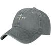 Believe Christian Cross Washed Baseball Cap Cotton Adjustable Curve Brim Hat for Unisex