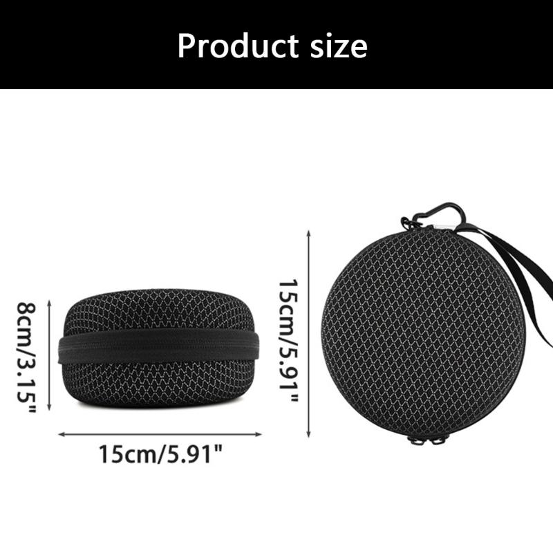 Hard Protective Carrying Case with Handle Straps For 1/2/3 Speaker Travel Storage Bag