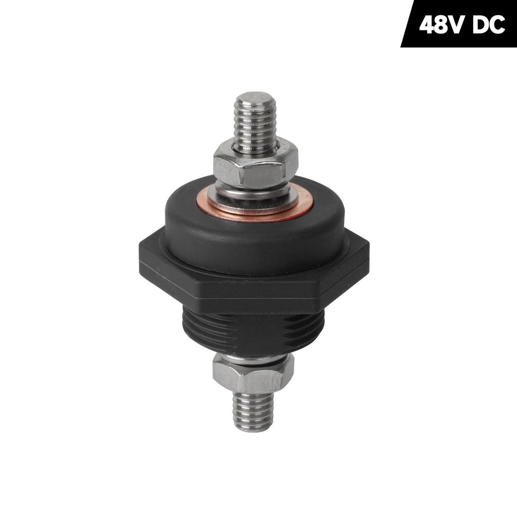 3/8in Stud Battery Power Junction 300A 48V DC Post Connectors Brass Replacement Terminal Kit for Car Camping RV Truck Boat