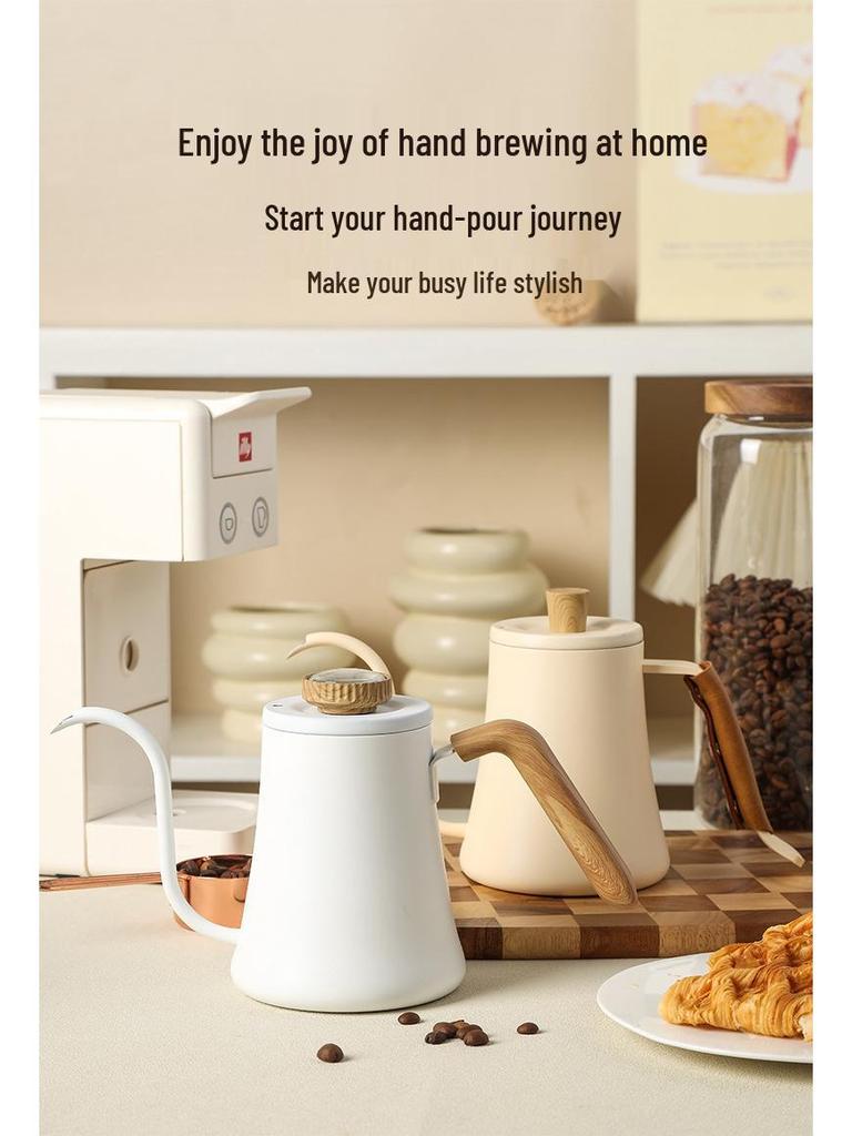 Gooseneck Drip Coffee Pour Over Kettle, 600ML Hanging Ear for Home Brewing
