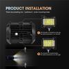 4 inch 57W Side Luminous Led Work Car Driving Lamp Offroad Light Bar Combo