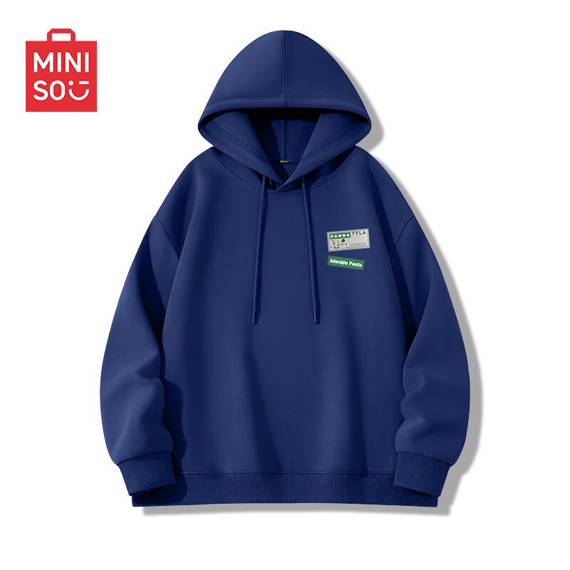 MINISO Men's Trendy Heavyweight Hooded Sweatshirt