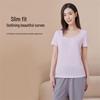 Yiershuang Women's 60s 100% Cotton Short Sleeve Round Neck T-shirt