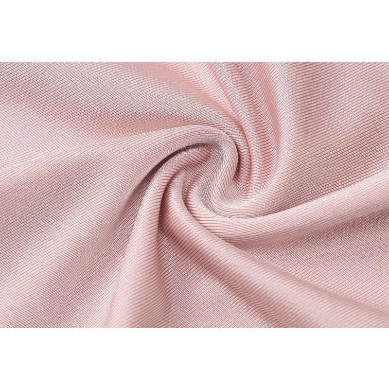 Abito Lungo Elegante da Sera da Donna, Colore Unito, Manica Lunga, Girocollo