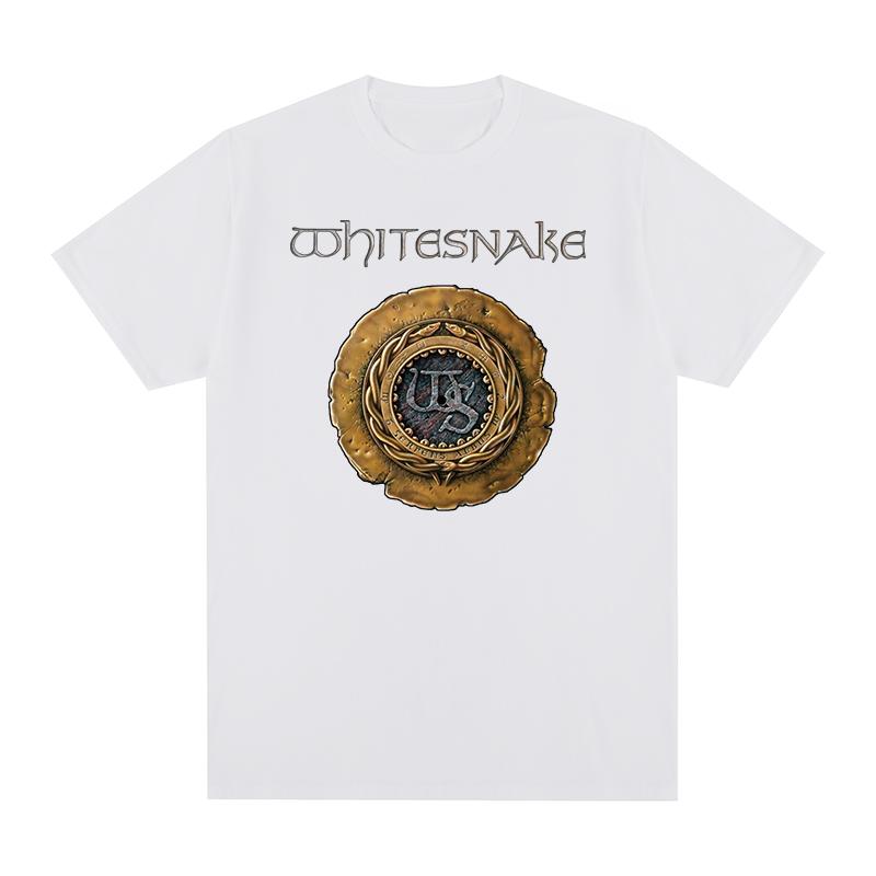 English rock band Whitesnake Vintage Tshirt Gothic Gift Harajuku Streetwear Cotton Unisex T shirt New Tee Tshirt Womens Tops S