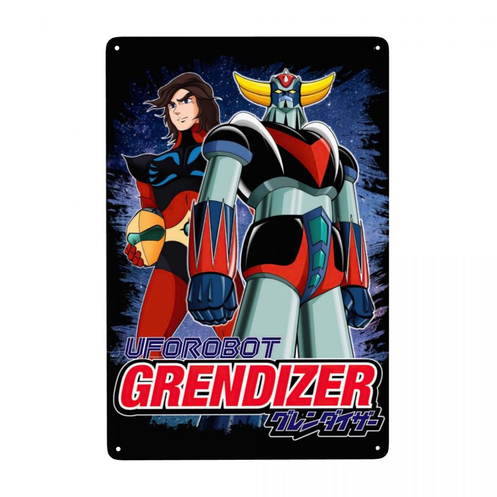 Segno Metallica Retro Goldorak Grendizer Actarus Personalizzato Robot UFO Goldrake Targhe in Latta Decorazioni Murali Ristorante Decorazioni Arte