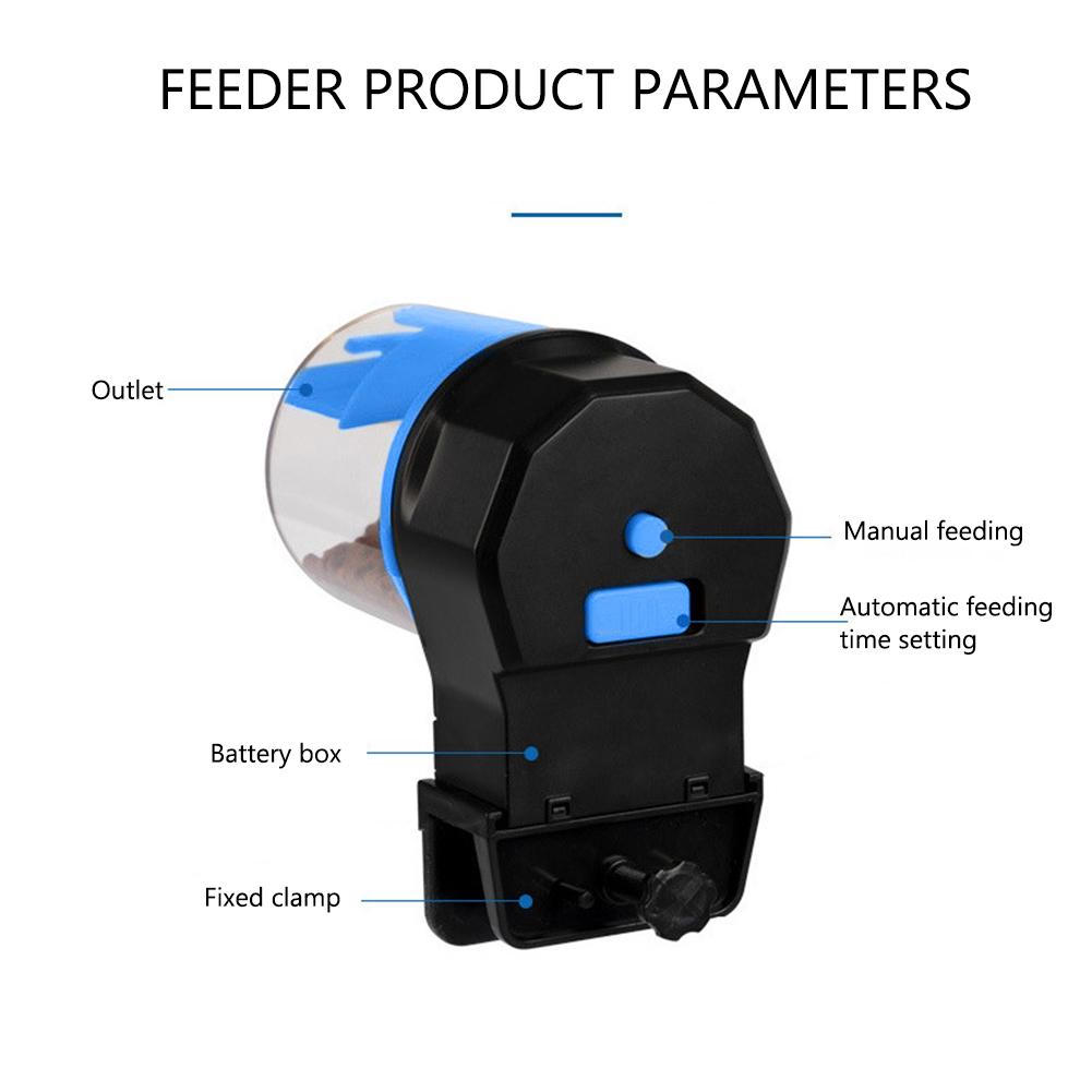 Automatic Fish Tank Feeder Large Capacity Timer Fish Food Dispenser Aquarium Fish Food Dispenser for Aquarium and Turtle Tank