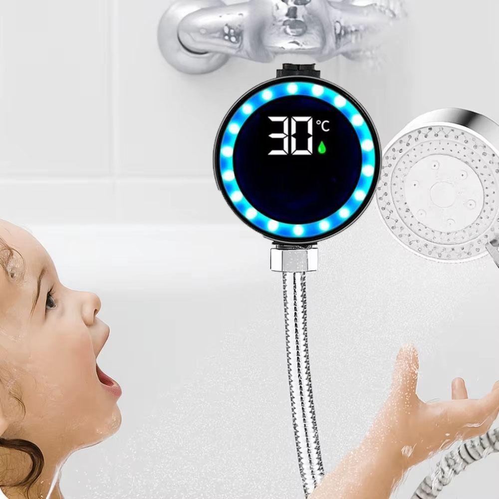 Edelstahl Wassertemperaturanzeige Wasserdicht Präzise Messung Badewasserthermometer LED Touch-Steuerung