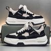Men's 2025 Spring Korean Style Red Fashion Casual Thick-Soled Height-Increasing High-End Sports Shoes for Teenagers.