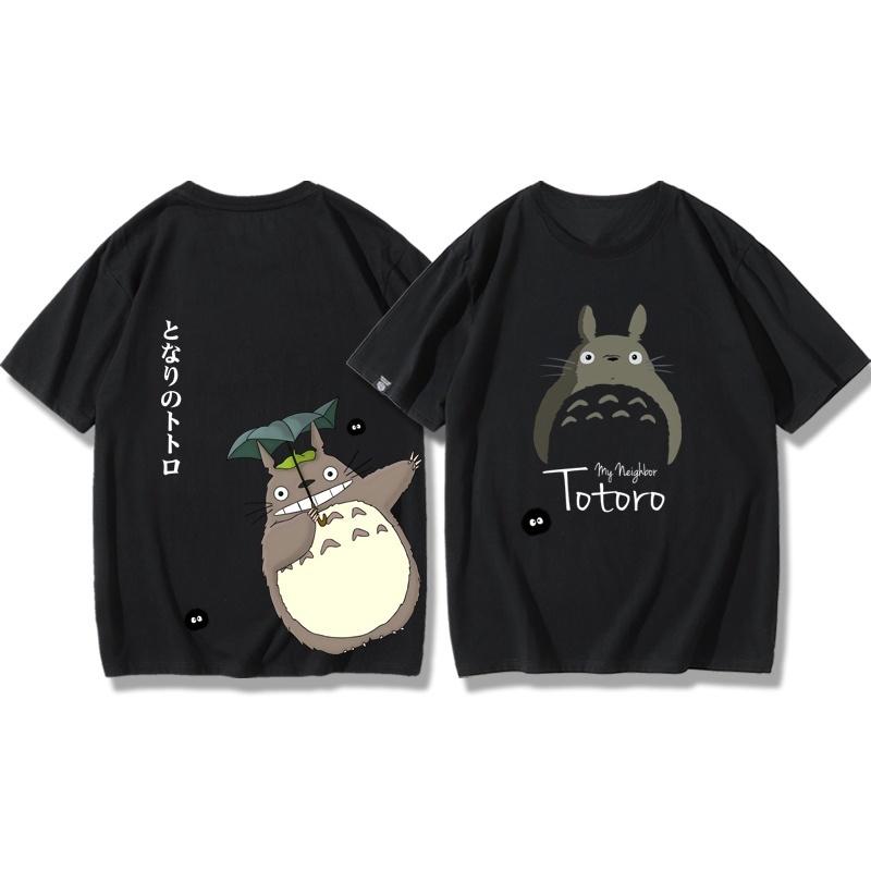 

Новая летняя хлопковая футболка с принтом Тоторо, детская одежда, уличная мужская и женская одежда, летняя мода, повседневный топ, футболка 4XL