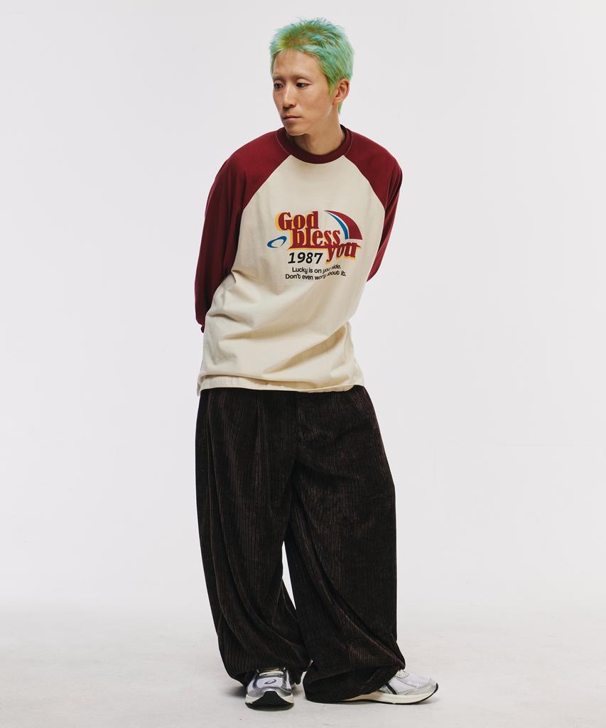 SCALLYWAG Easy Corduroy Wide Pants [Brown]