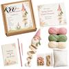Decorazioni Natalizie per la Casa Ornamenti Fai da Te Kit Uncinetto Gnomo, Kit Artigianale Maglia Morbida a Tema Souvenir Fatto a Mano Set, da Appendere per Principianti