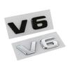 3D ABS Chrome Black Car Trunk Letters For Mercedes Benz Logo Emblem Sticker W204 C280 ML SLK 320 Viano Vito V6 Auto Accessories