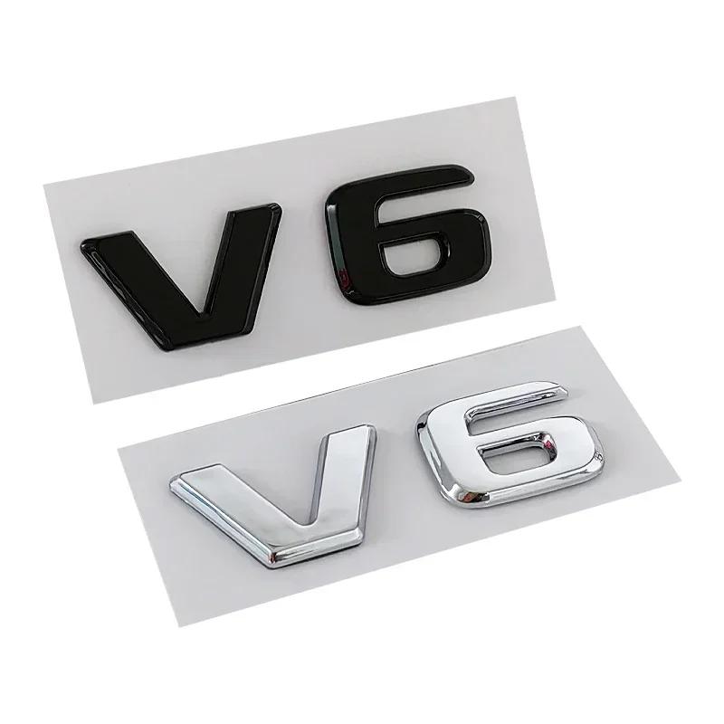 3D ABS Chrome Black Car Trunk Letters For Mercedes Benz Logo Emblem Sticker W204 C280 ML SLK 320 Viano Vito V6 Auto Accessories
