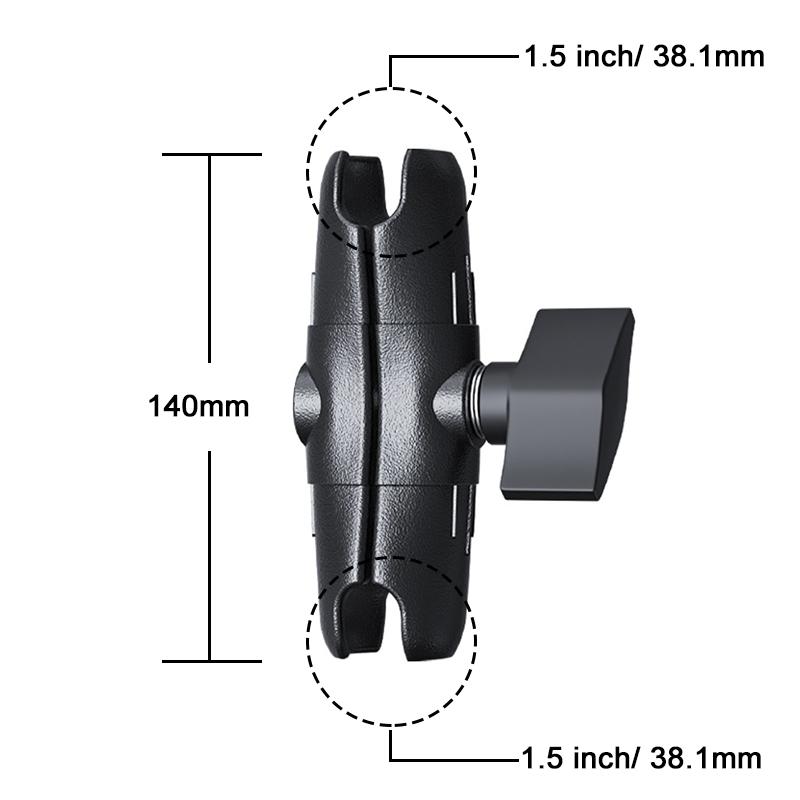 

Адаптер шаровой головки 1,5 дюйма Алюминиевый сплав Двойной рычаг с гнездами для навигации сельскохозяйственной техники Аксессуары для промышленных камер