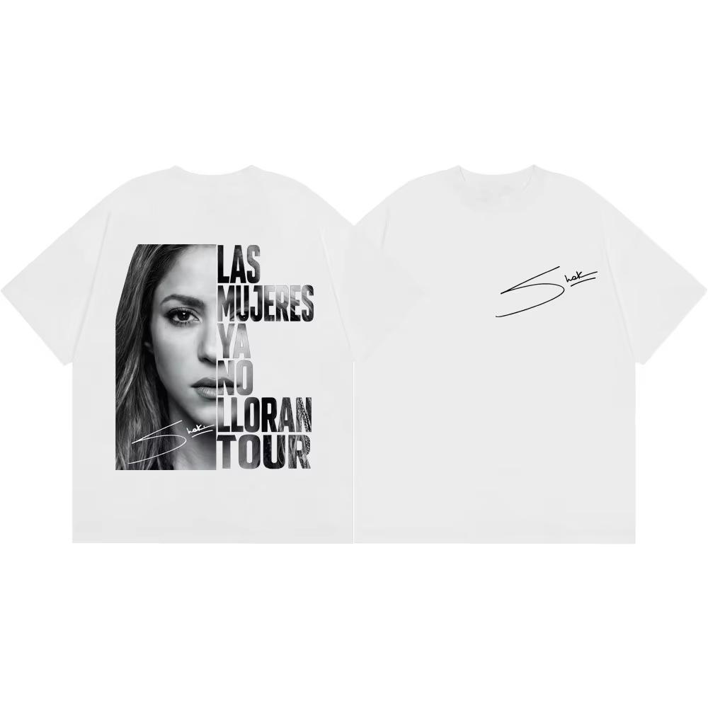 Shakira Las Mujeres Ya No Lloran World Tour 2026 Maglietta Grafica Unisex Unisex Magliette Estetica Vintage T-shirt Moda Casual