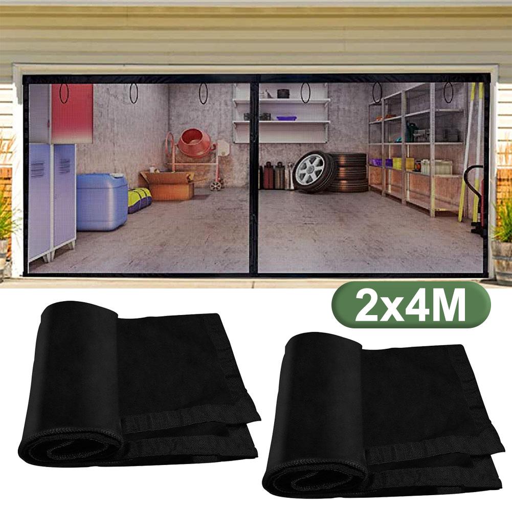 Seamless Retractable Garage Door Curtain Mosquito Netting Anti Bug Fly Insect Mesh Screen for Pavilions Balcony Outdoor Tent