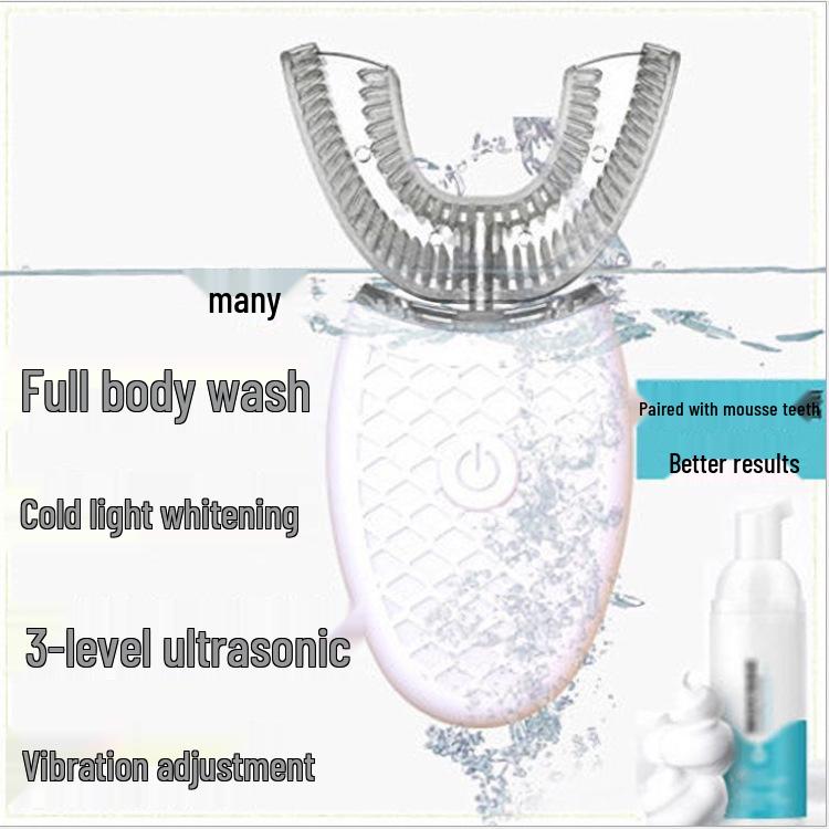 Automatische U-förmige Ultraschall-Zahnbürste zur Zahnaufhellung mit Ladefunktion