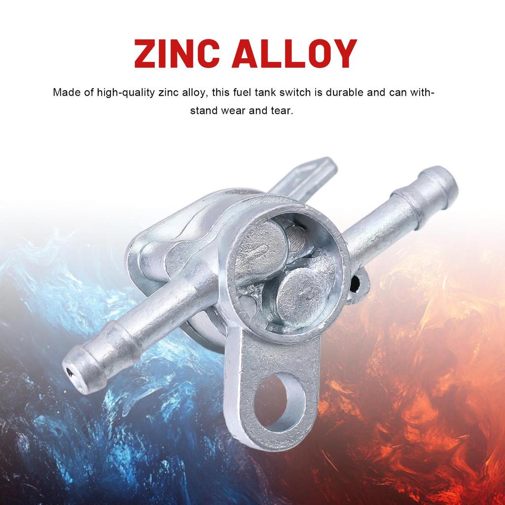 Inline Fuel Tank Tap Valve Petcock On-Off Switch Gas Fuel Tap Switch for Motorbike Mini Auto Dirt Bike