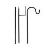 A84X-3X Shepherd Hooks Rust Resistant Garden Stake Outdoor Metal Plant Stand Hanger Bird Feeder Pole 120X10x1cm