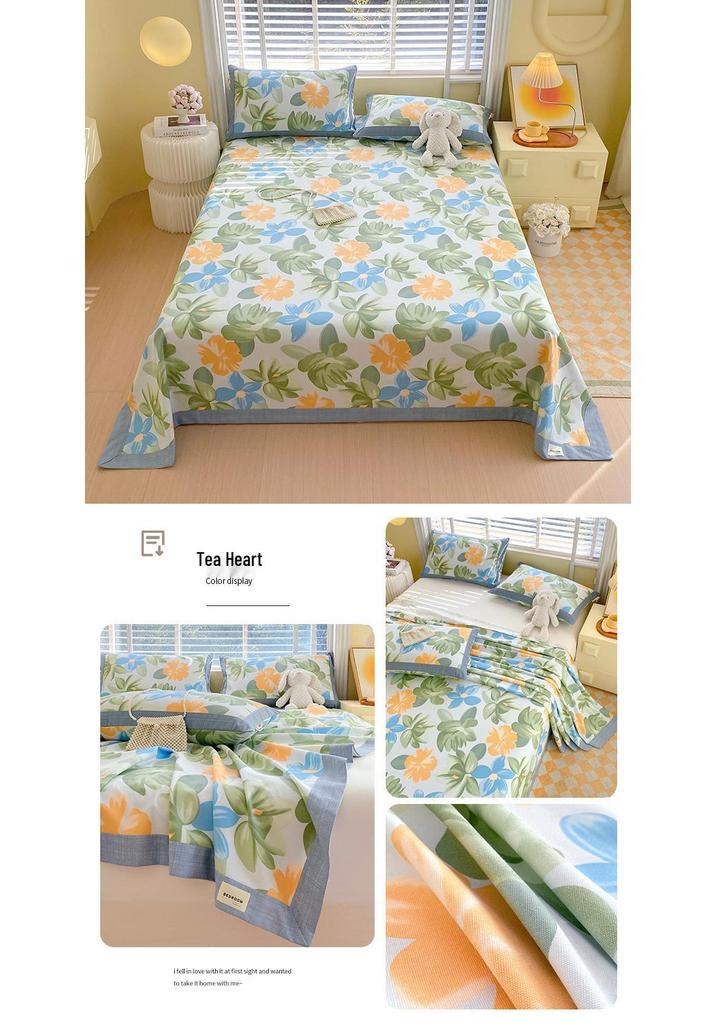 A-Class 100% Cotton Coarse Cloth Soft Bed Sheet for All Seasons
