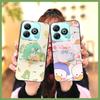 Modedesign TPU Handyhülle für ZTE Blade A75 4G/Z2359 Stoßfest Langlebig Silikon Ständer Cartoon Glitzer Staubdicht