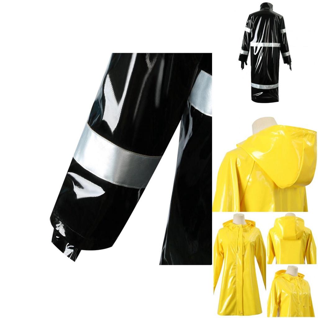 Coraline Wybie Cosplay Trench Coat Outfit For Halloween Party