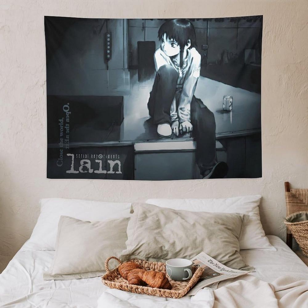 DarkThemed Anime Tapestry Gaming Room Bedroom AtmosphereEnhancing Wall Hanging Fabric Living Room Dormitory Decoration 100X70CM