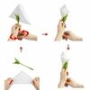 Peçete Halkası - Yaratıcı Sanat - 24'lü Set - Yeşil - Plastik - 19,8 x 5,5 cm