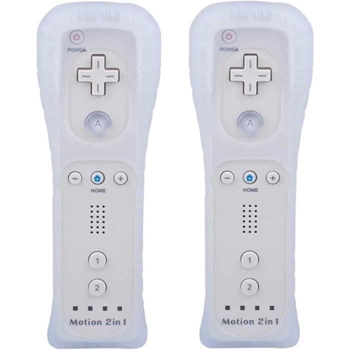 Controller di gioco - generico - nintendo wii - wireless - motion plus integrato - 2 pezzi bianco