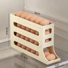 Refrigerator Egg Storage Box Large Capacity Refrigerator Organizer Holder Kitchen Anti-fall Automatic Rolling Egg Holder Rack