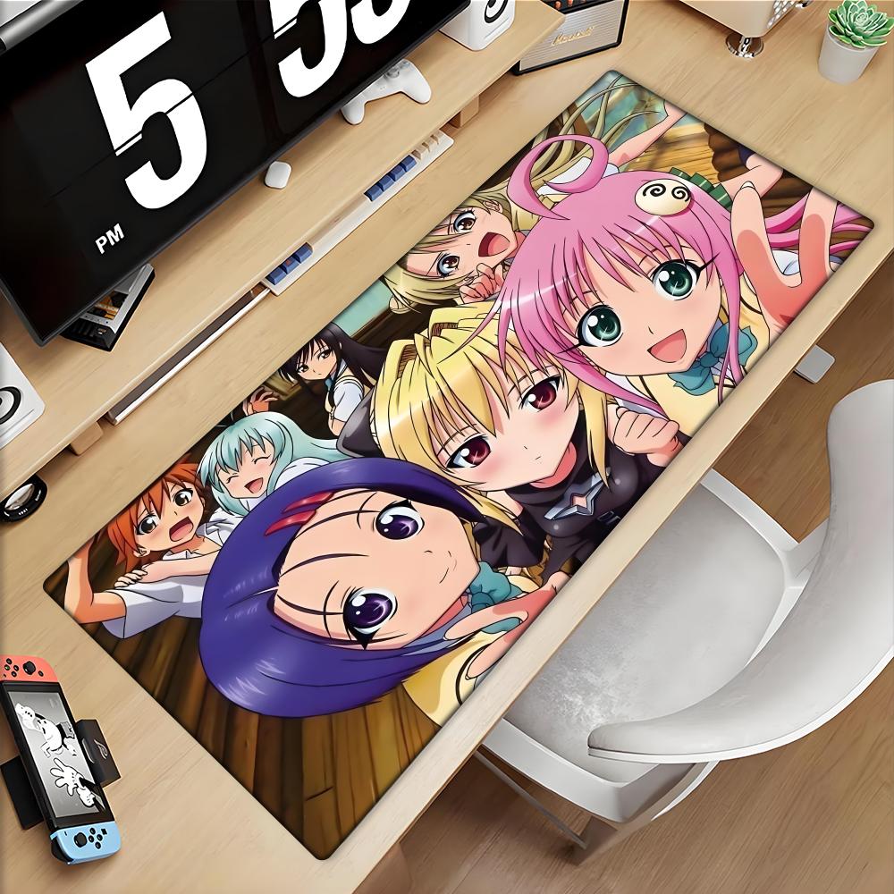 Rubber Mouse Pad To LoveRu Hd Printing Keyboard Desk Mats Kawai Cute Girl NonSlip Desk Mat Xxl90x40cm Student Writing Pad