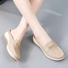 Ladies Platform Loafers Casual Elegant Leather Clog Slippers Backless Mules Women Thick Sole Sandals
