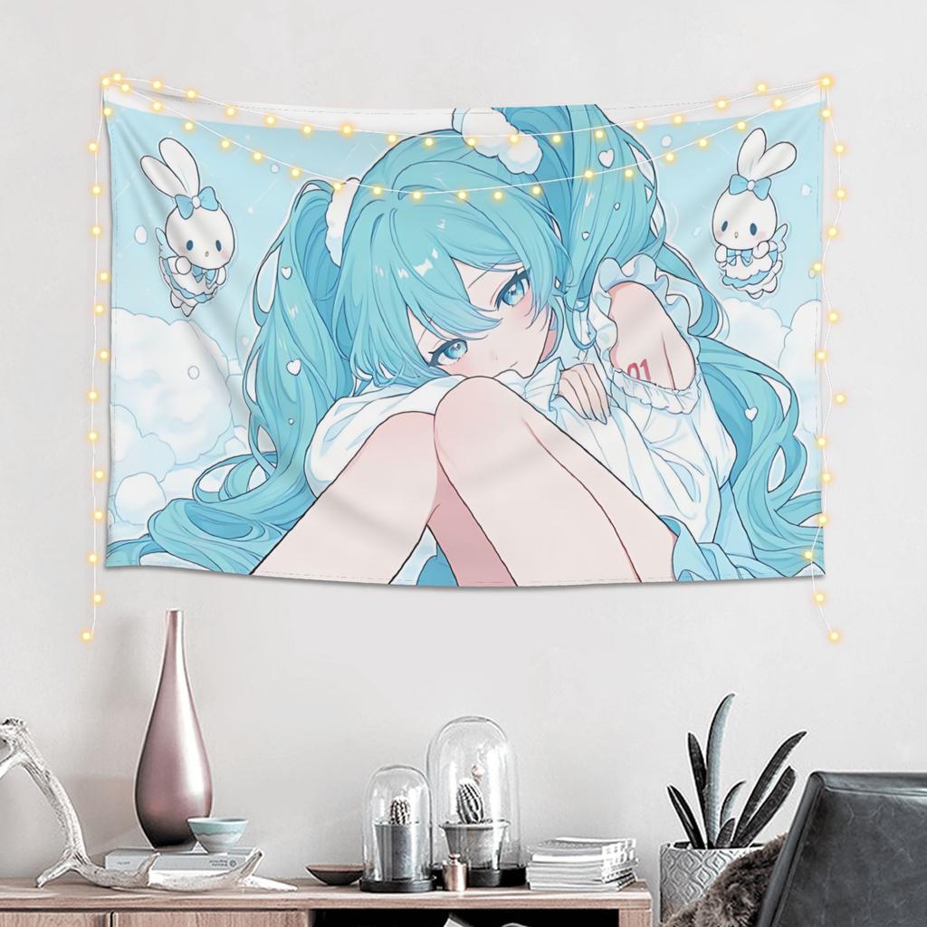 Hatsune Miku Cutecore Tapestry Room decoration Home Decoration Tapestry Decor Accessories Cute Room Decor
